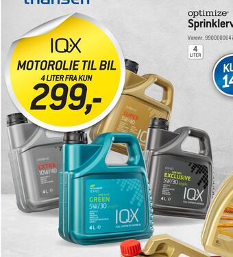 Thansen Motorolie til bil tilbud