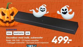 Soundbar med indb. subwoofer