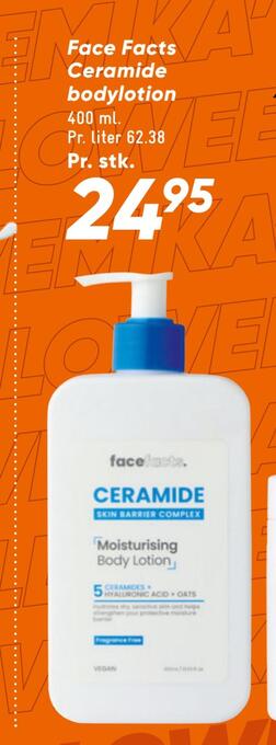 Face facts ceramide bodylotion