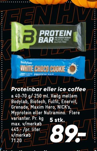 Proteinbar eller ice coffee