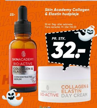 Bilka Skin academy collagen & elastin hudpleje tilbud