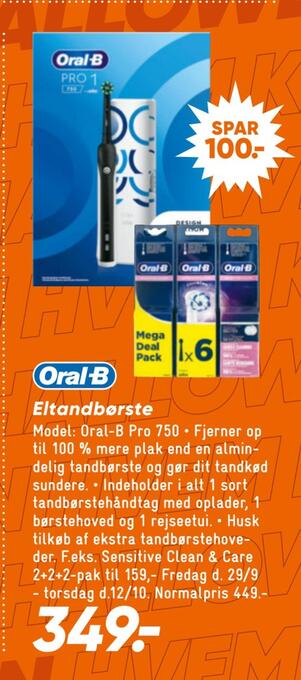 Bilka Eltandbørste tilbud