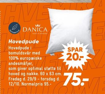 Bilka Hovedpude tilbud