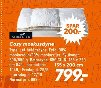 Bilka Cozy moskusdyne tilbud