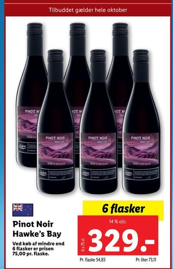 Lidl Pinot noir hawke's bay tilbud