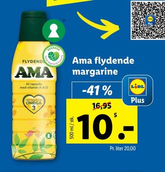 Lidl Ama flydende margarine tilbud