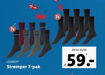 Lidl Strømper 7-pak tilbud