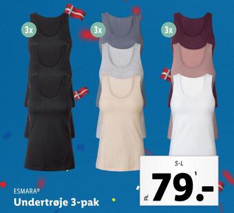 Lidl Undertrøje 3-pak tilbud