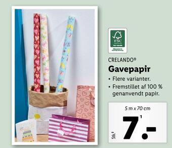 Lidl Gavepapir tilbud