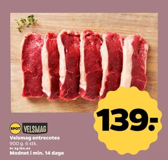 Netto Velsmag entrecotes tilbud