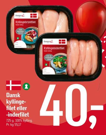 Føtex Dansk kyllingefilet eller -inderfilet tilbud