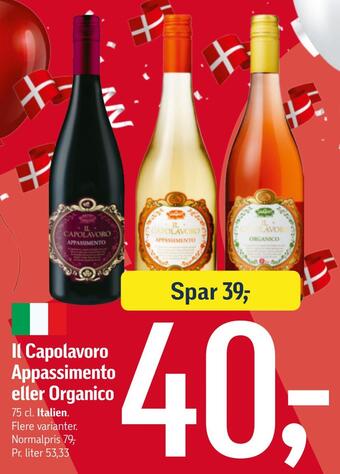 Føtex Il capolavoro appassimento eller organico tilbud