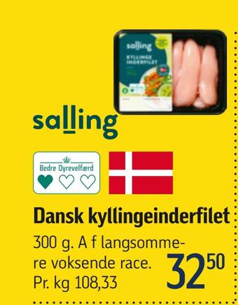 Føtex Dansk kyllingeinderfilet tilbud