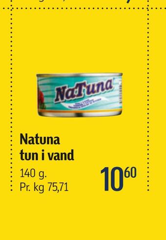 Natuna tun i vand