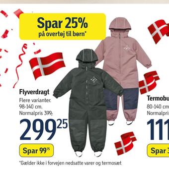 Føtex Flyverdragt tilbud