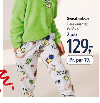 Føtex Sweatbukser tilbud