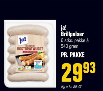 Otto Duborg Ja! grillpølser tilbud