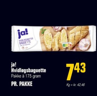 Otto Duborg Ja! hvidløgsbaguettes tilbud