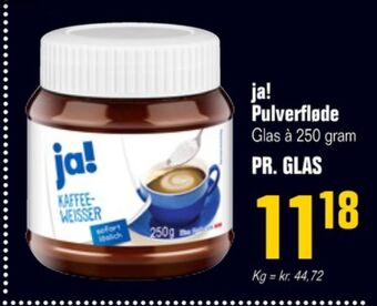 Otto Duborg Ja! kaffefløde tilbud