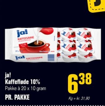 Otto Duborg Ja! kaffefløde tilbud