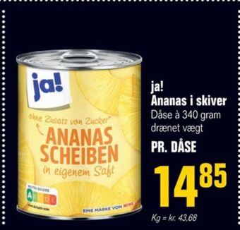 Otto Duborg Ja! ananas tilbud