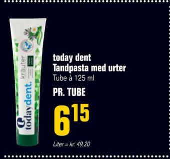 Otto Duborg Today tandpasta tilbud