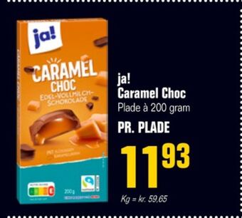 Caramel choc chokoladeplade
