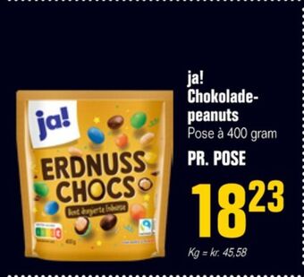 Ja! chokoladepastiller peanuts