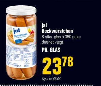 Ja! bockwurst