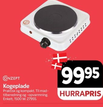 Din Isenkræmmer Conzept kogeplade tilbud