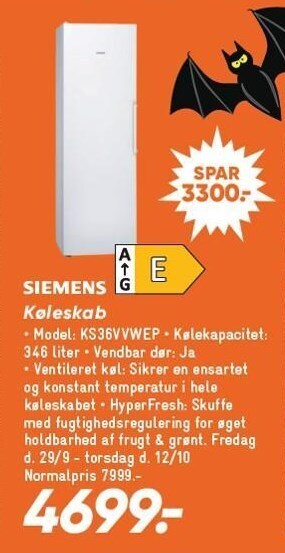 Bilka Køleskab tilbud