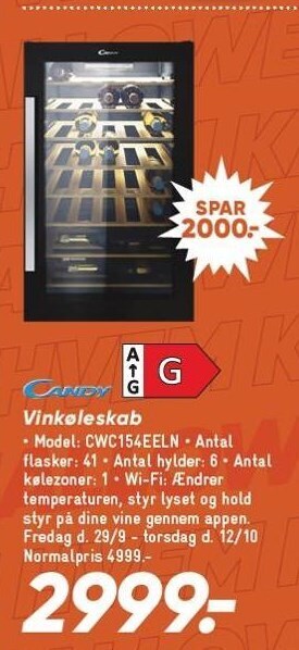 Bilka Vinkøleskab tilbud