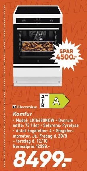 Bilka Komfur tilbud