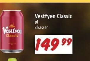 zur Krone Vestfyen classic øl - 3 kasser tilbud