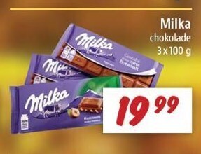 zur Krone Milka chokolade 3x100 g tilbud