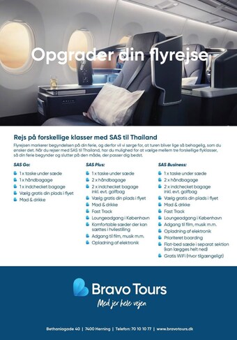 Opgrader din flyrejse