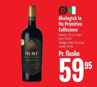 Økologisk in me primitivo collezione