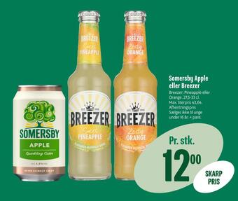 Min Købmand Somersby apple eller breezer tilbud
