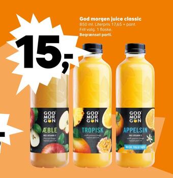 Kvickly God morgen juice classic tilbud