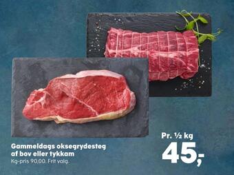 Kvickly Gammeldags oksegrydesteg af bov eller tykkam tilbud
