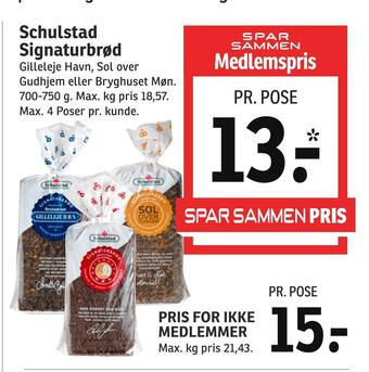 SPAR Schulstad signaturbrød tilbud