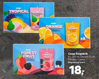 Kvickly Coop frugtdrik tilbud