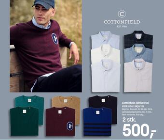 Cottonfield lambswool strik eller skjorter