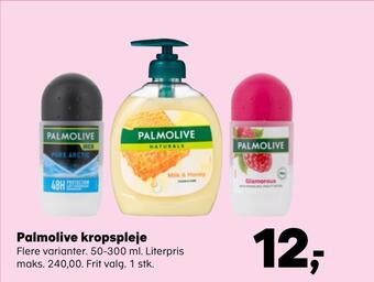 Kvickly Palmolive kropspleje tilbud