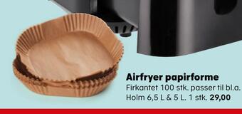 Kvickly Airfryer papirforme tilbud