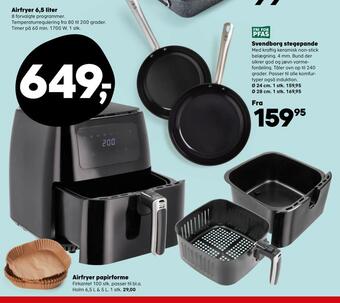 Kvickly Airfryer 6,5 liter tilbud