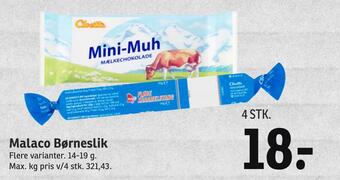 SPAR Malaco børneslik tilbud