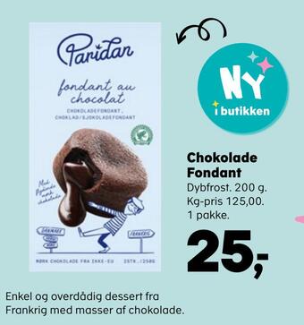 Kvickly Chokolade fondant tilbud