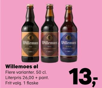 Kvickly Willemoes øl tilbud