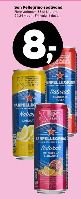 Kvickly San pellegrino sodavand tilbud